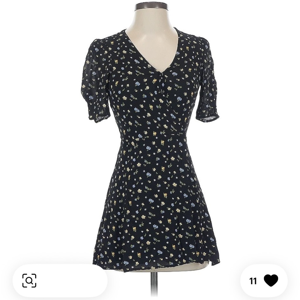 Reformation Floral Mini wrap Dress